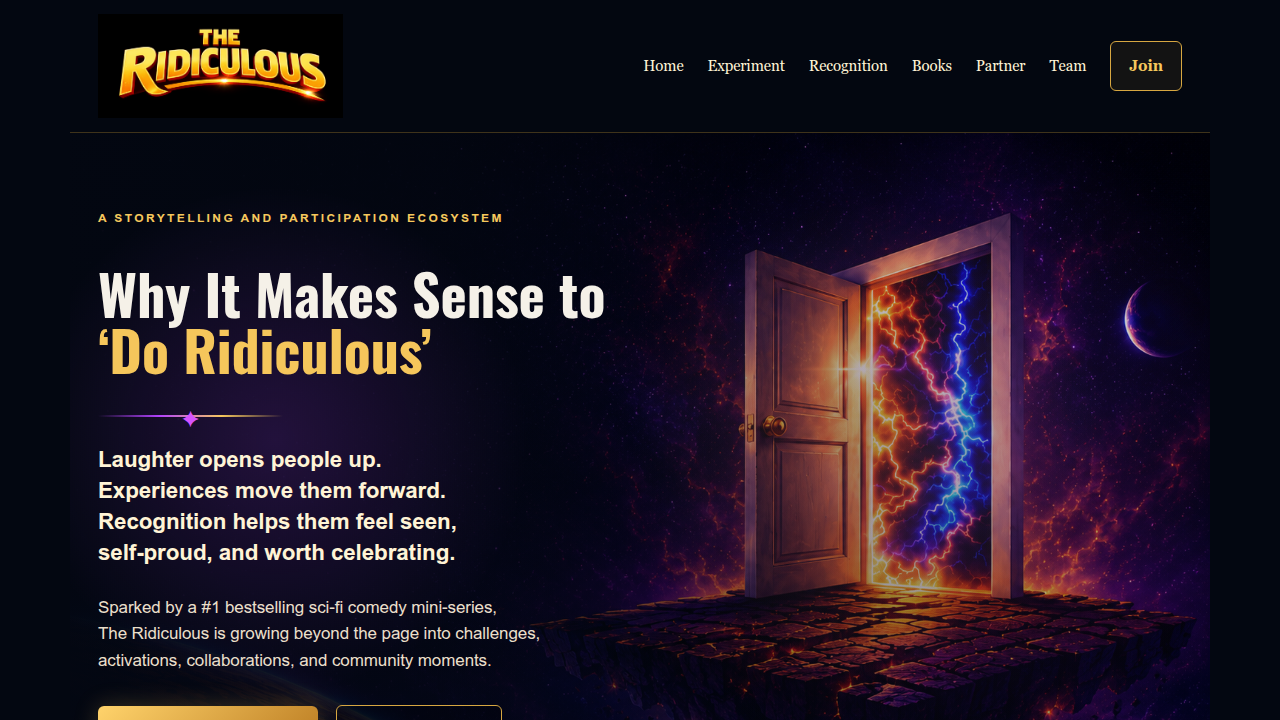 Visit The Ridiculous website for information on this unique sci-fi comedy story.