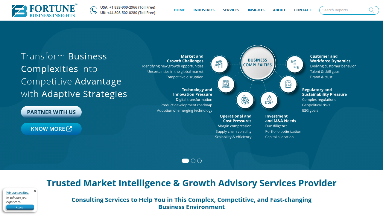 Fortune Business Insights provides market research, including reports on the growing video streaming industry.