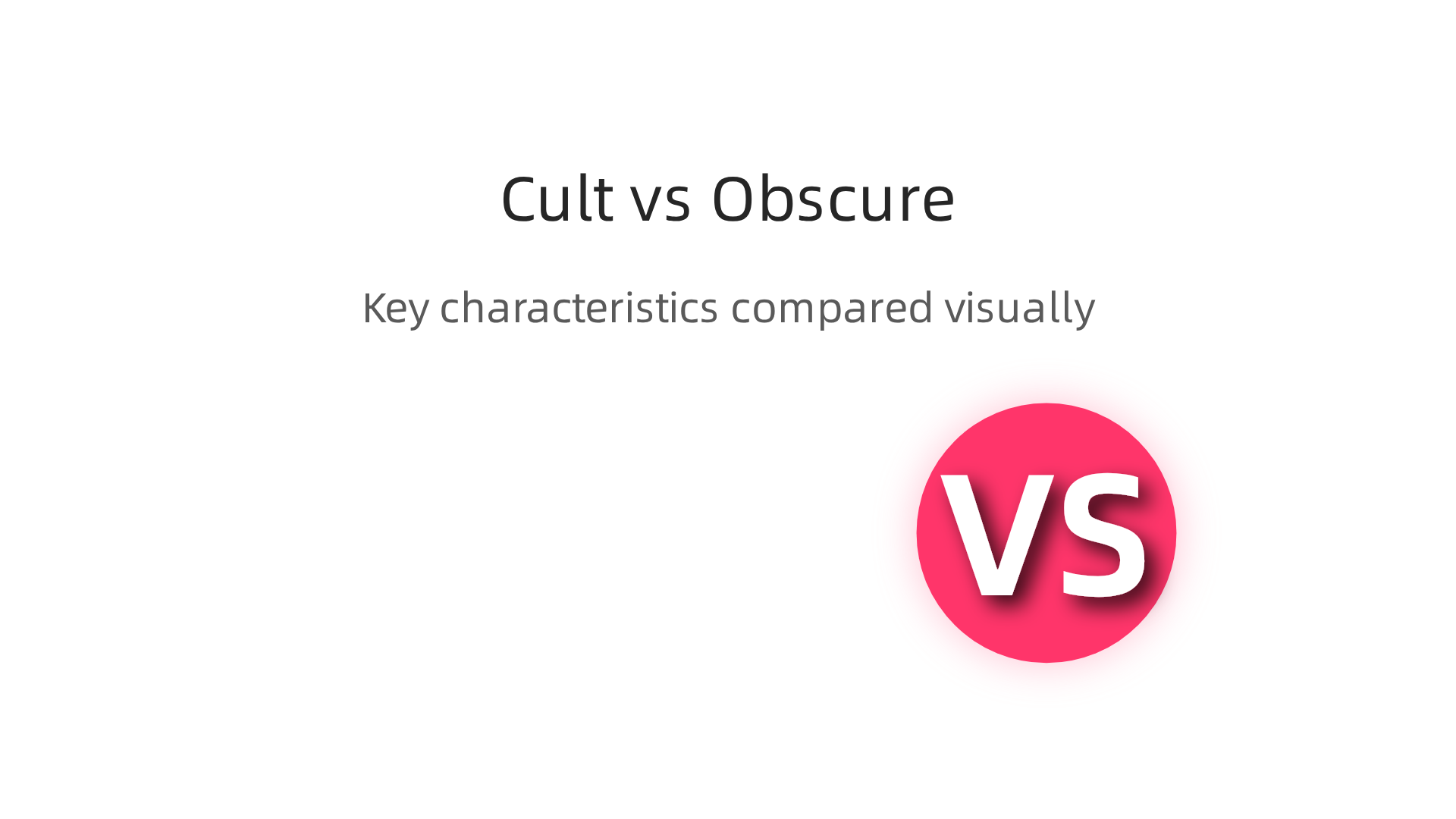 Visual comparison highlighting the key characteristics that define cult horror films versus obscure cinematic gems.